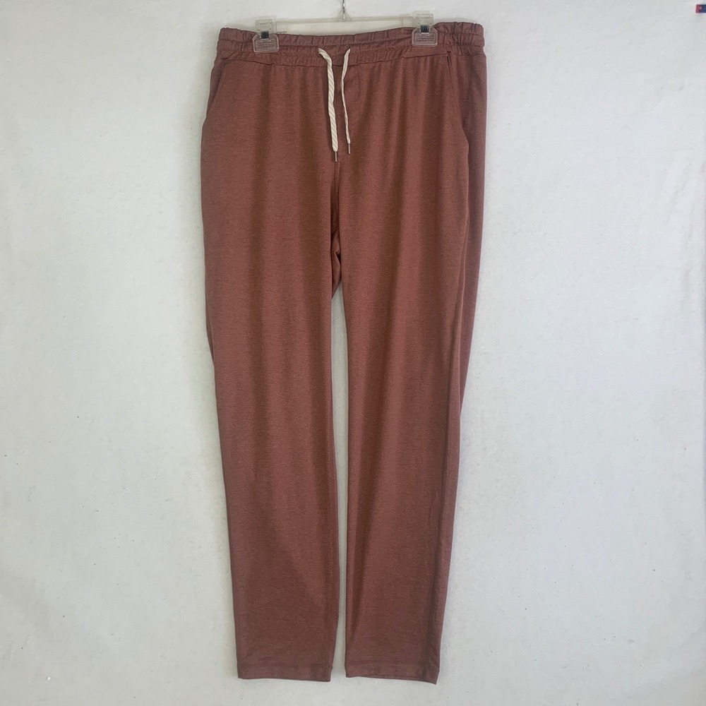 Vuori Ponto Performance pant Joggers Mens XL Terracotta Clay Athleisure V418